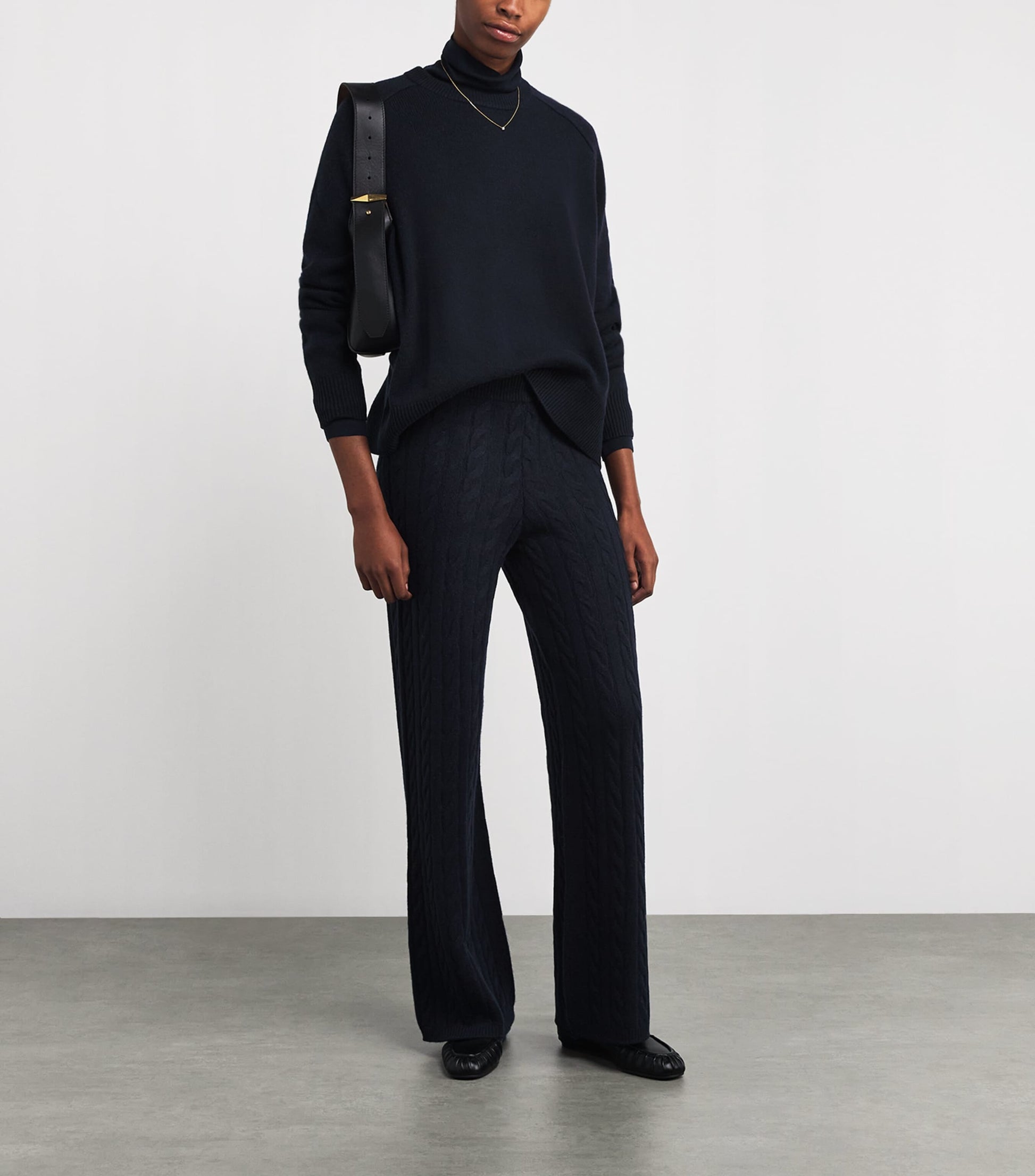 Soft Goat Navy Cashmere Boyfriend Sweater