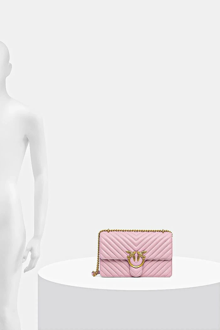 Pinko чанта crossbody дамска от кожа