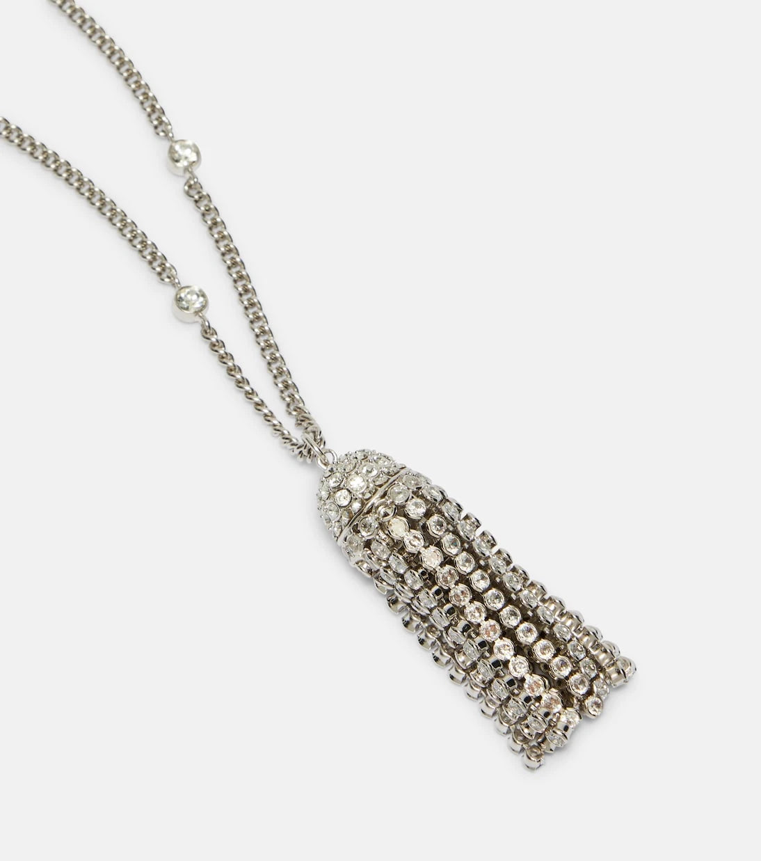 Rabanne - Crystal-embellished pendant necklace