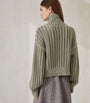 Green Cashmere Rollneck Sweater
