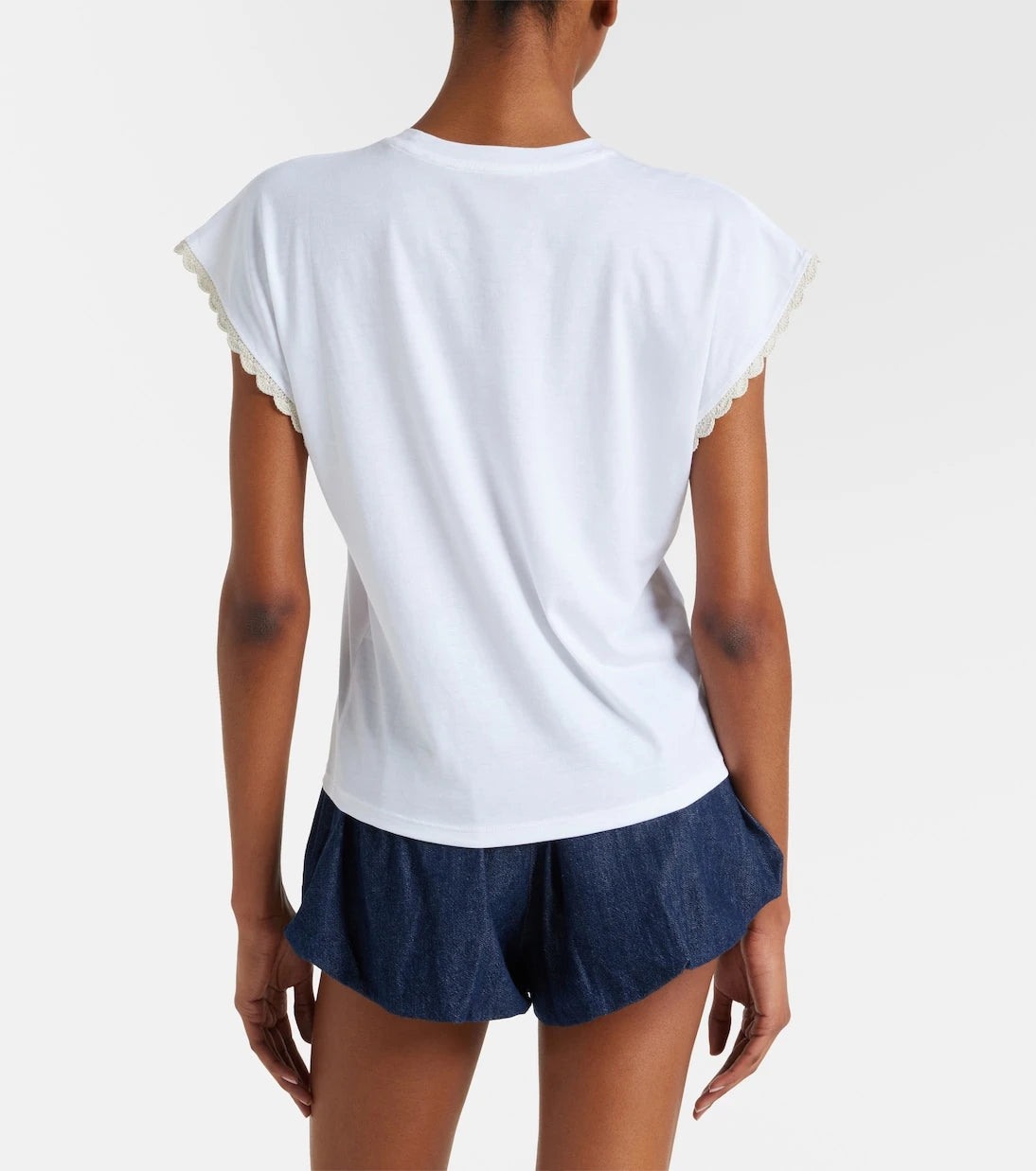 Frame - The Crochet cotton jersey T-shirt