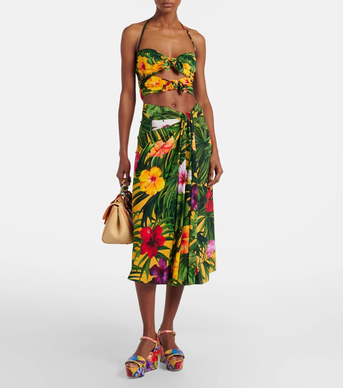 Dolce&Gabbana - Bianca floral wedges