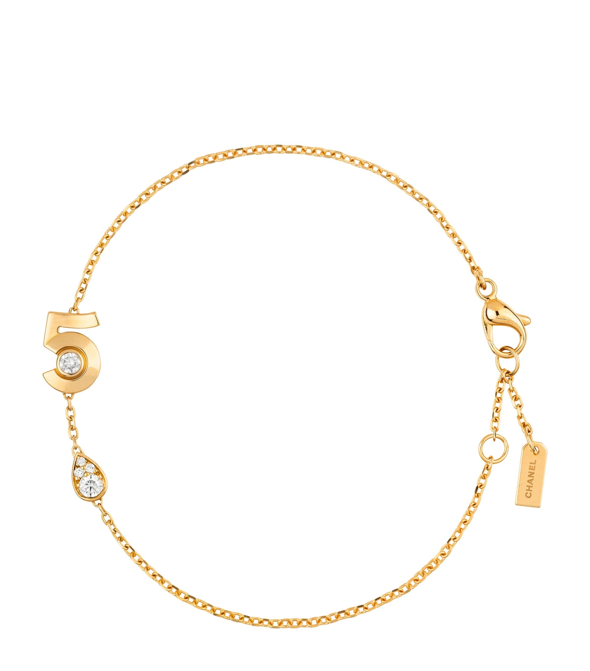 Yellow Gold and Diamond Extrait de N°5 Bracelet