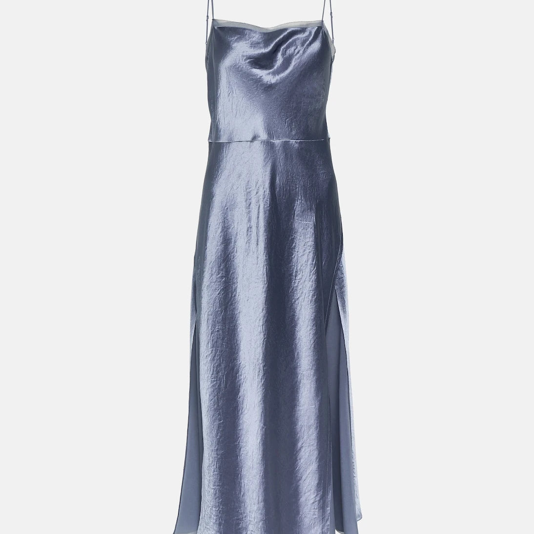Vince - Satin and organza slip dress