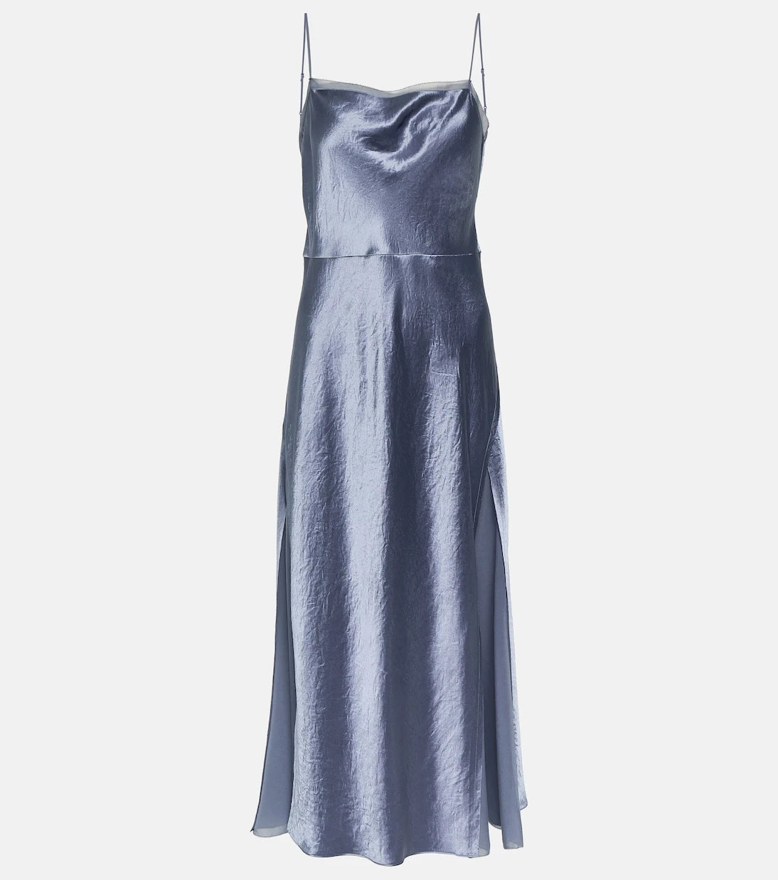Vince - Satin and organza slip dress