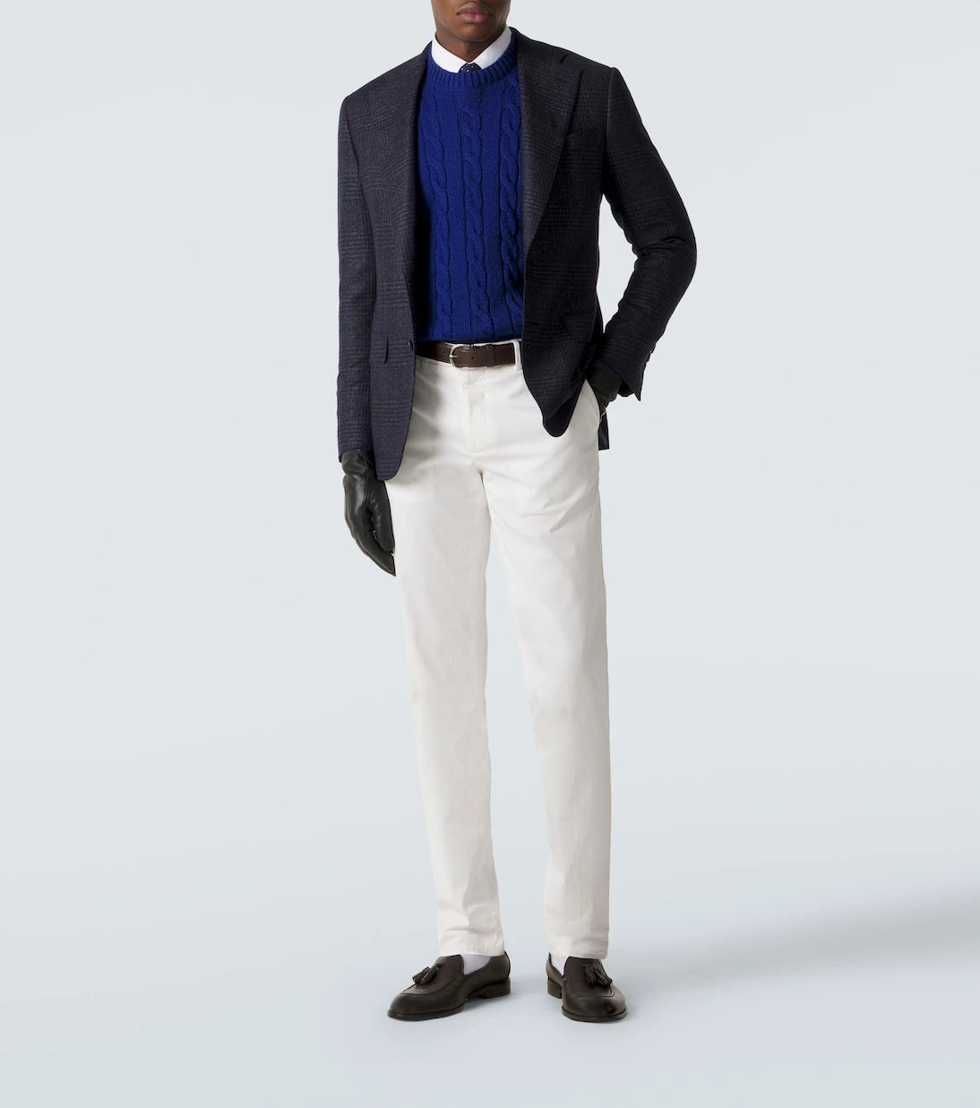 Dunhill - Cable-knit cotton sweater