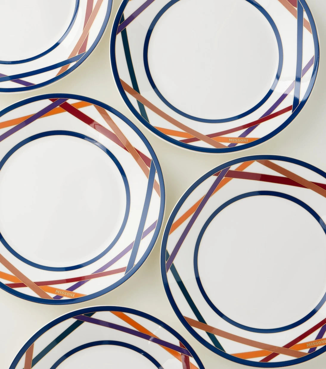 Missoni - Nastri set of 6 ceramic soup plates