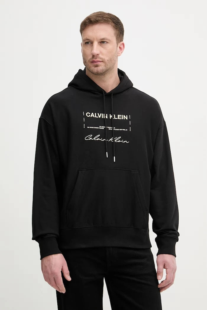 Calvin Klein Jeans суичър с качулка мъжки с памук