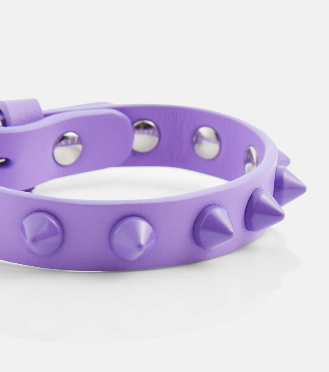 Christian Louboutin - Loubilink embellished leather bracelet