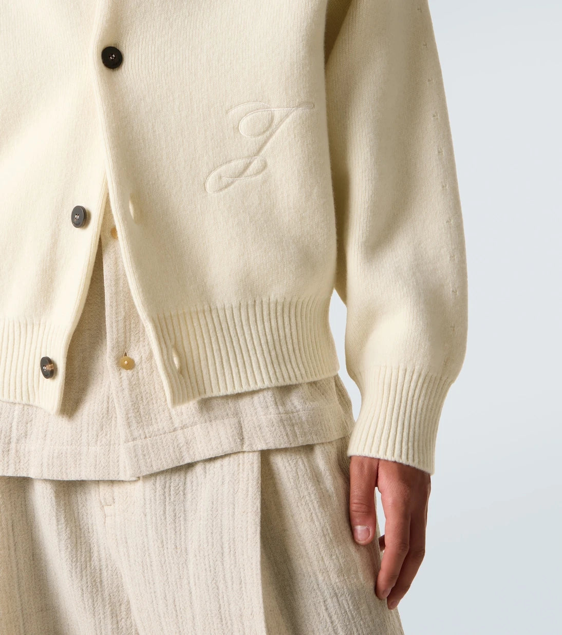 Jacquemus - Pallone wool and cashmere cardigan
