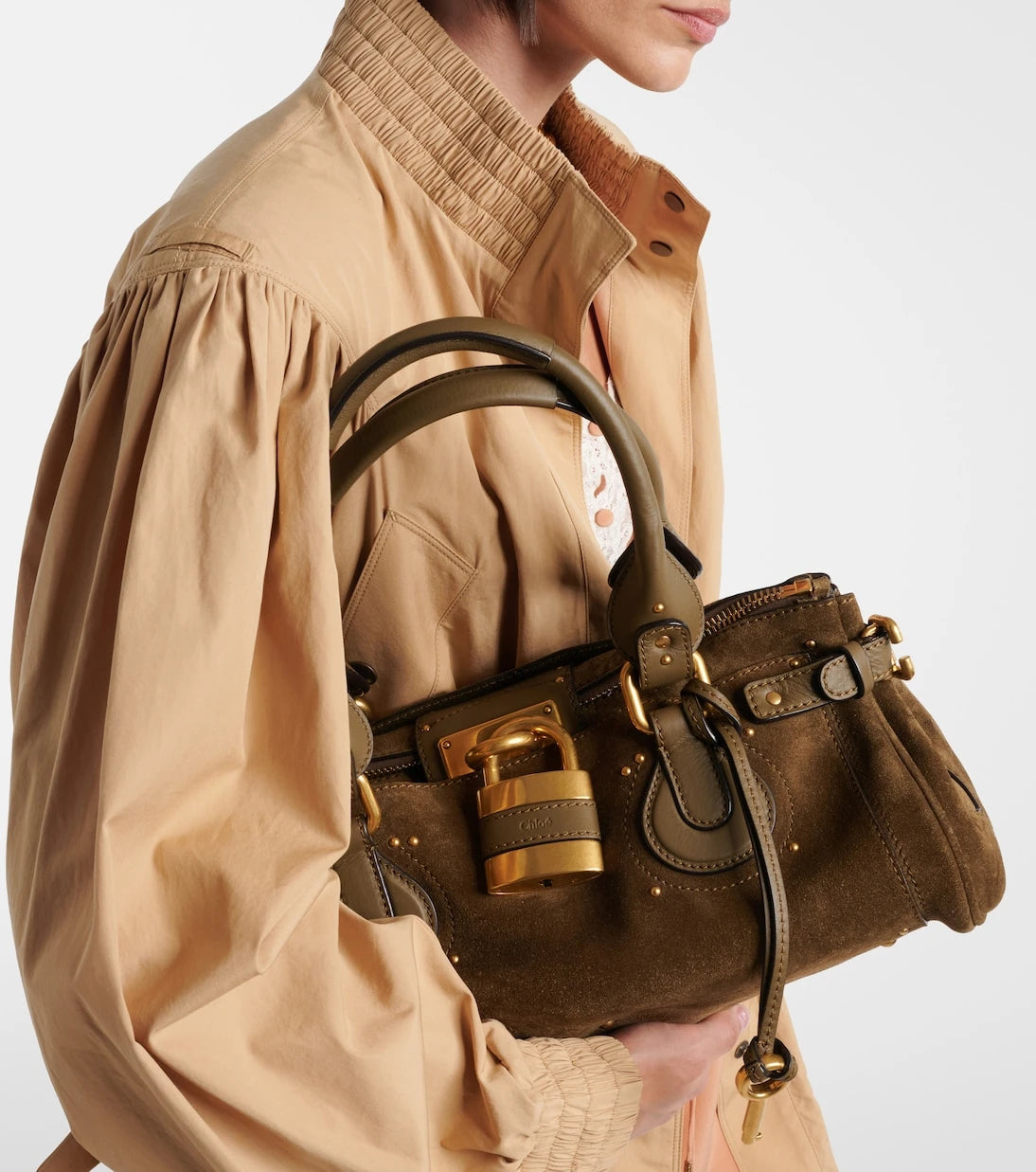 Chloé - Paddington Medium suede shoulder bag