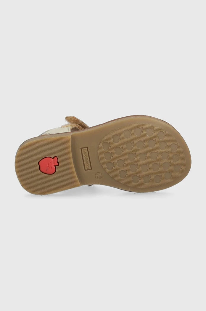 Shoo Pom Deri Çocuk Sandaletleri