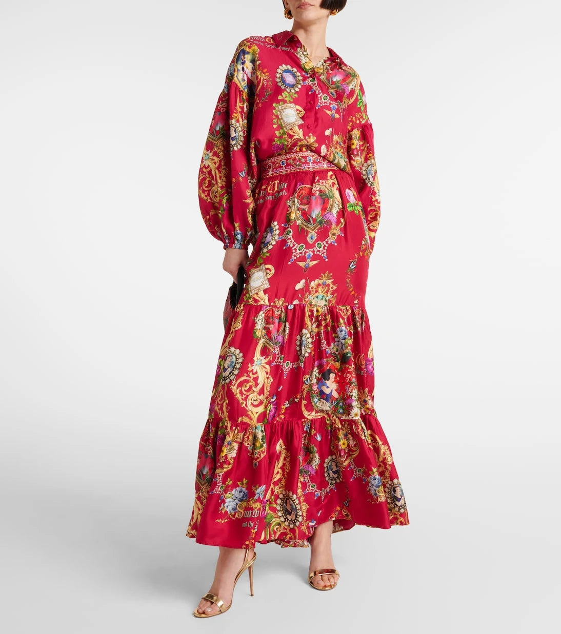 Camilla - Printed silk shirt