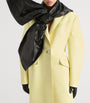Givenchy Yellow Leather Cocoon Long Coat