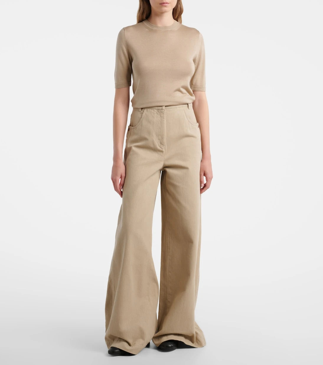 Max Mara - High-rise wide-leg jeans