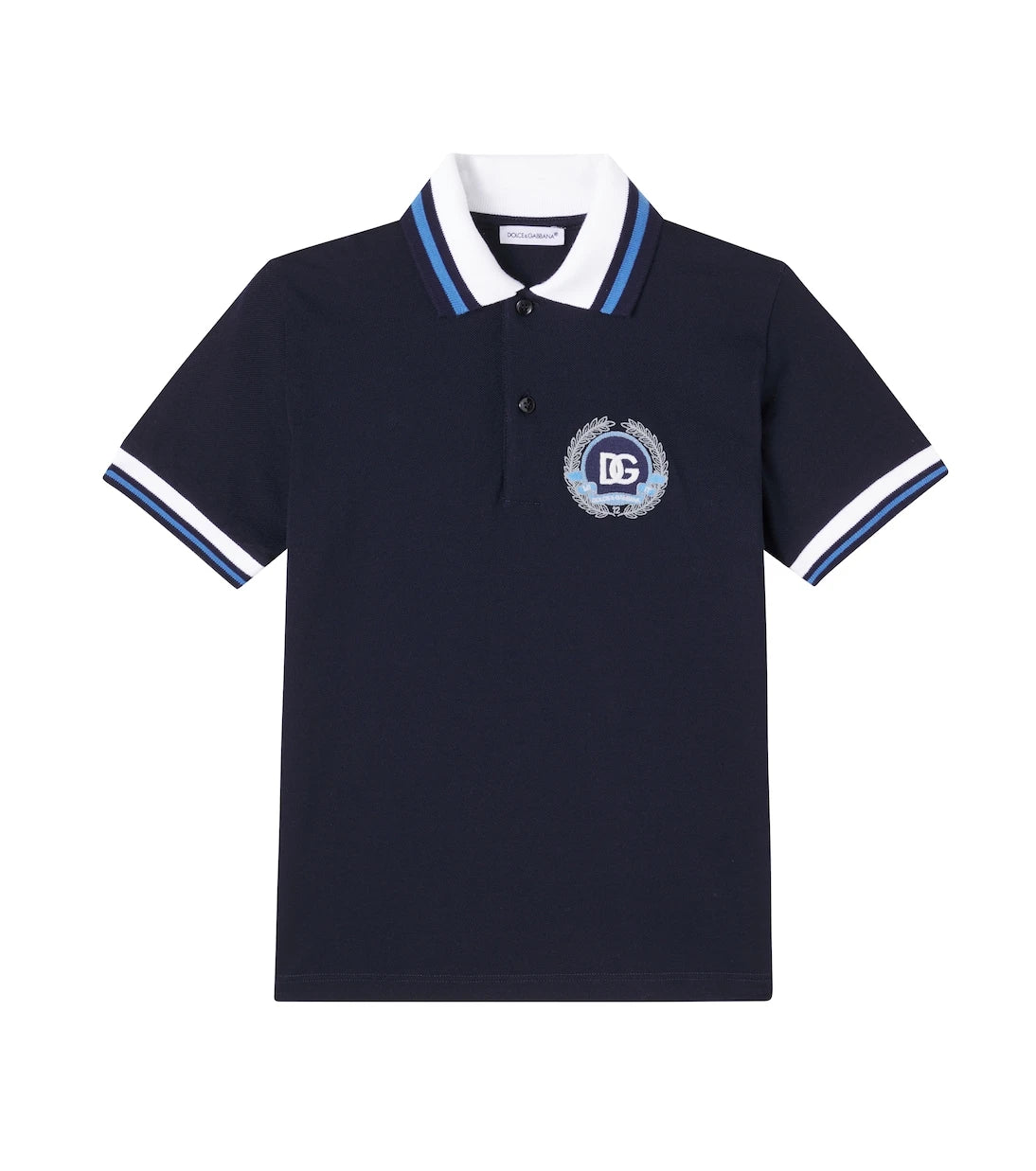 Dolce&Gabbana Kids - Logo cotton piqué polo shirt