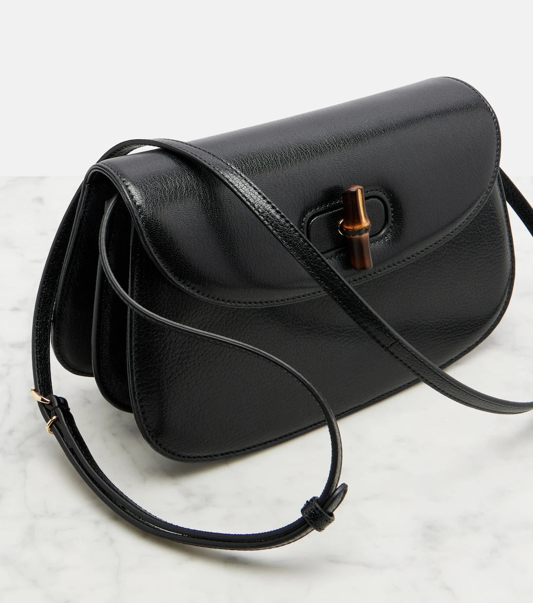Gucci - Bamboo Small leather crossbody bag