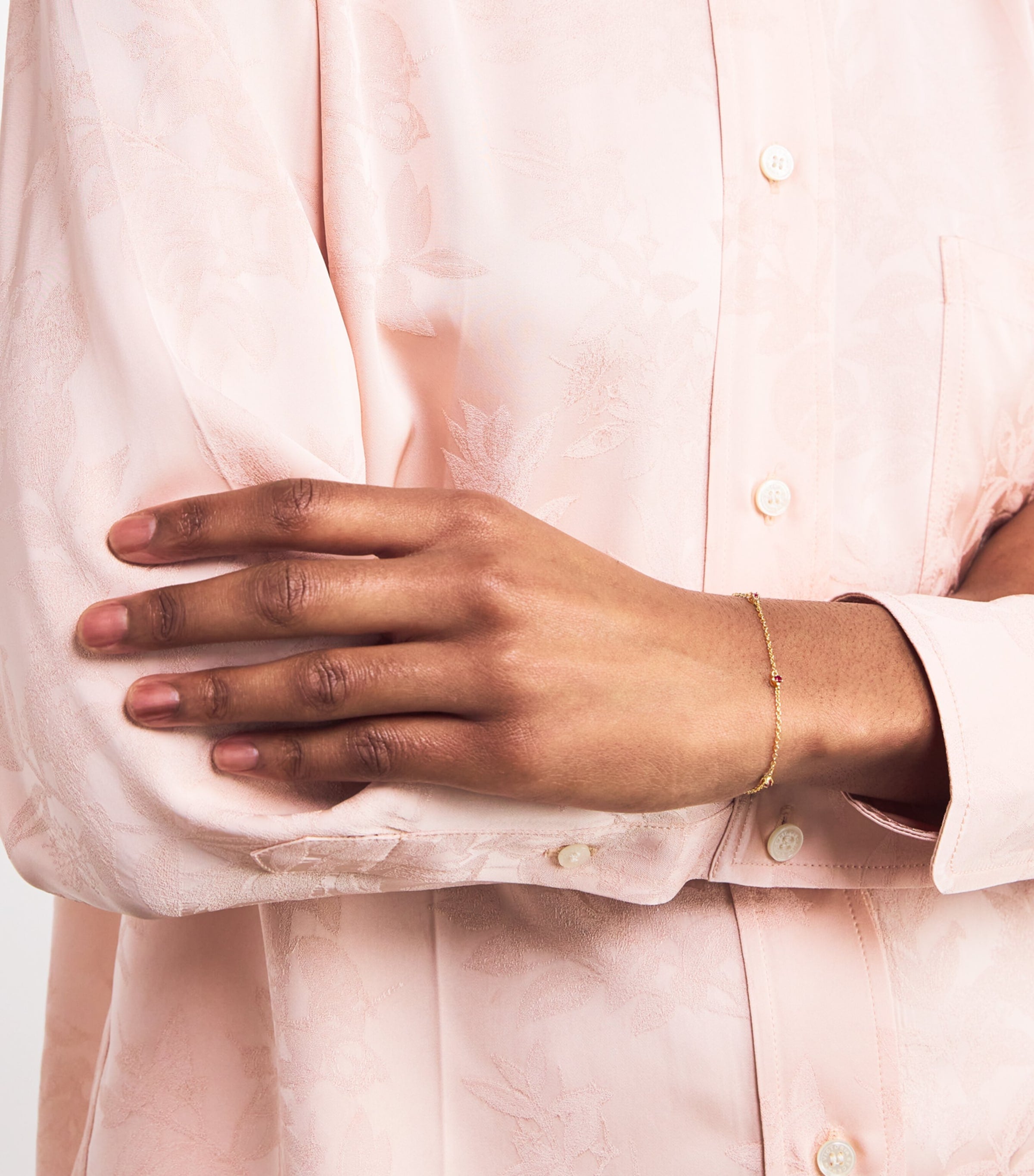 Yellow Gold and Ruby Edith Bracelet