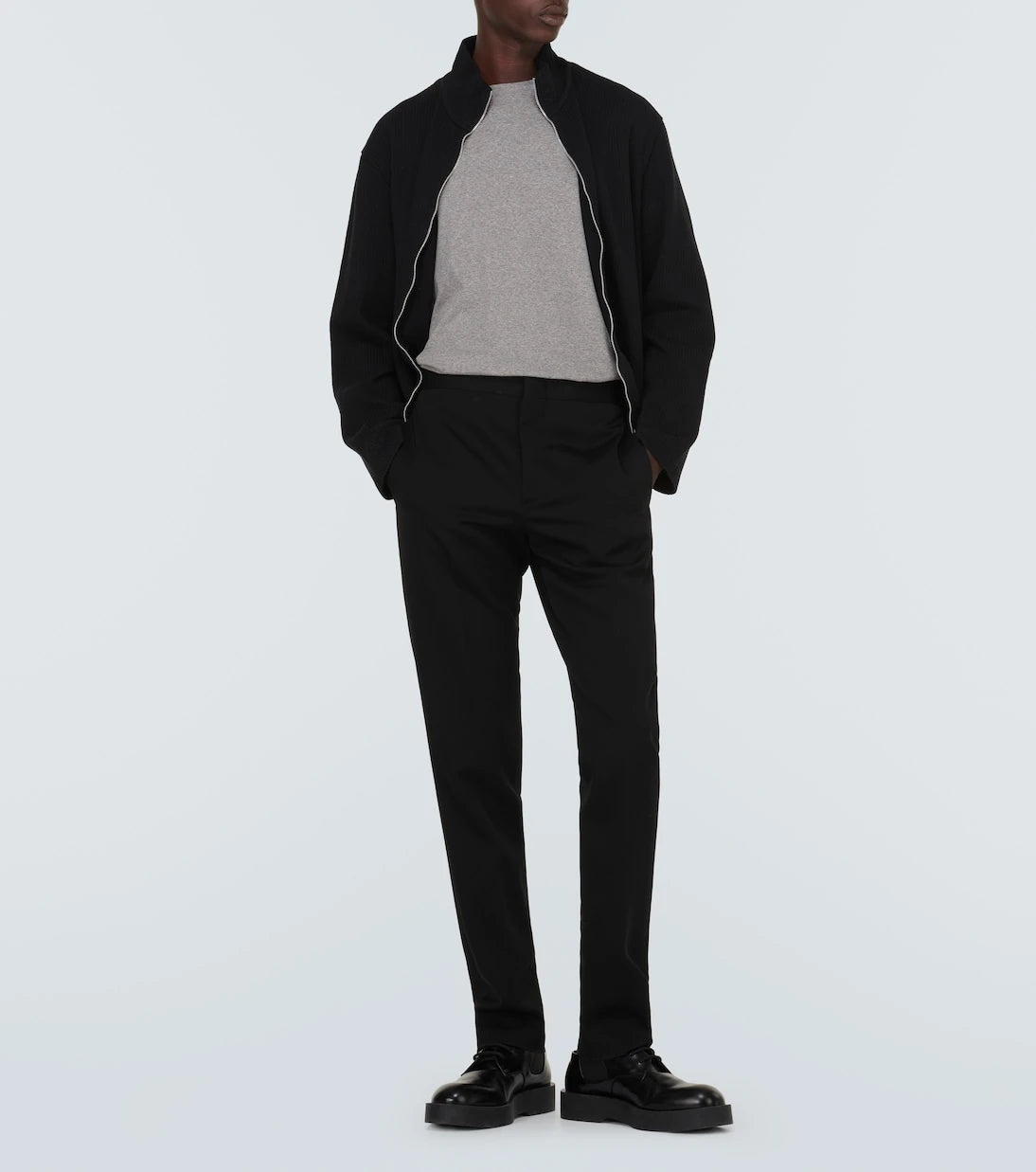 Jil Sander - طقم من 3 قطع علوية من القطن الجيرسيه