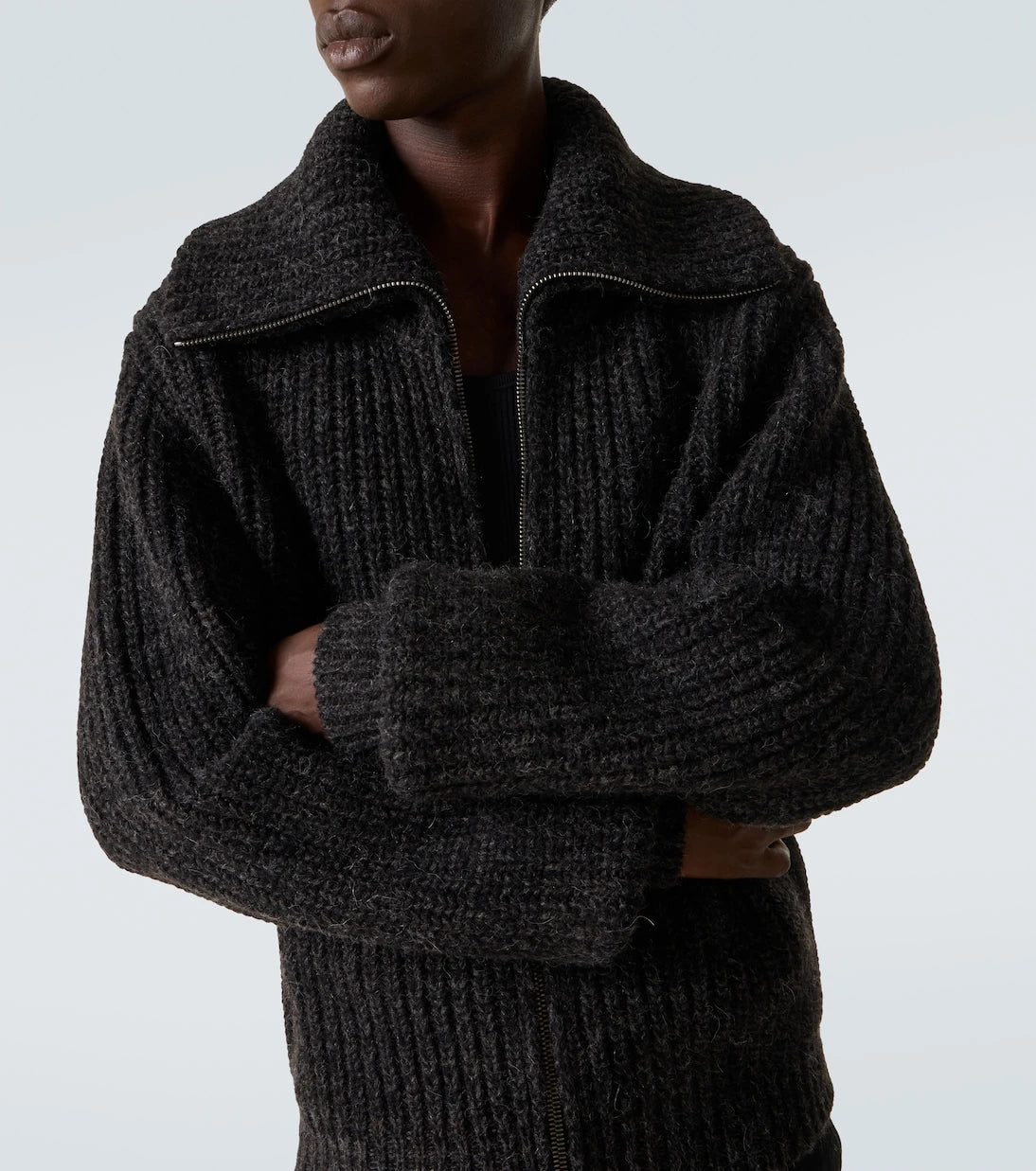 Lemaire - Alpaca and yak wool zip-up cardigan