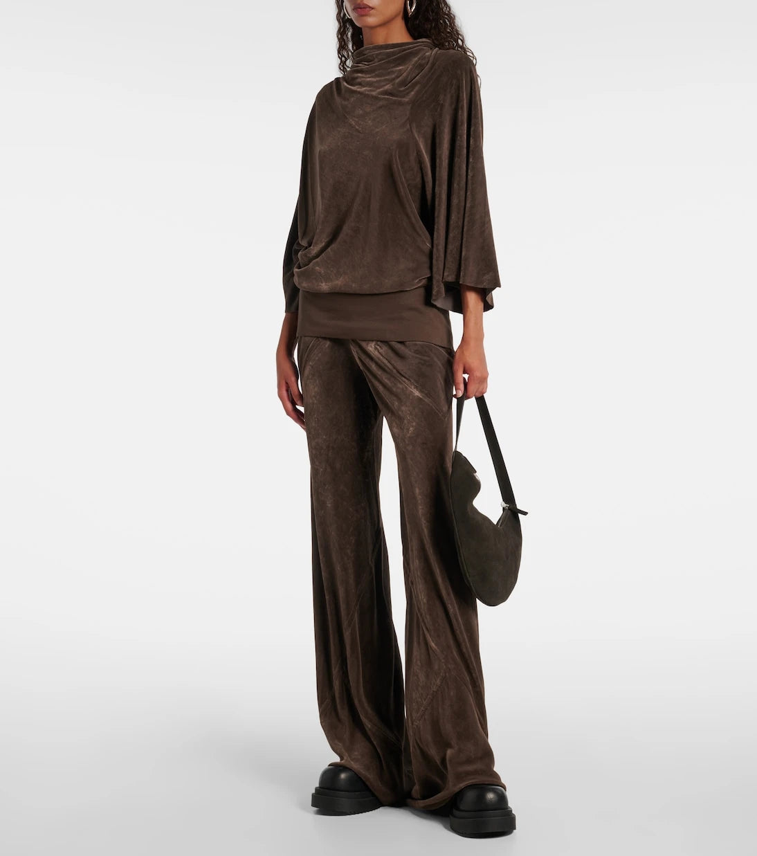 Rick Owens - Draped crêpe top