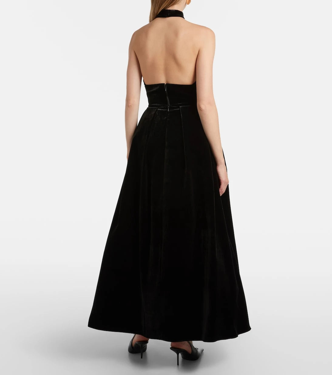 Elie Saab - Halterneck velvet gown