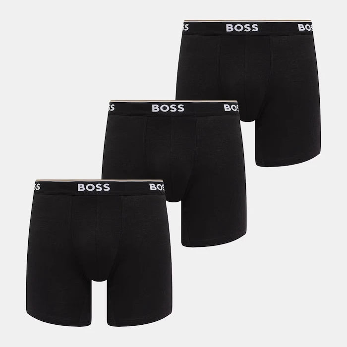 BOSS Erkek Pamuklu Elastan Boksör 3'lü