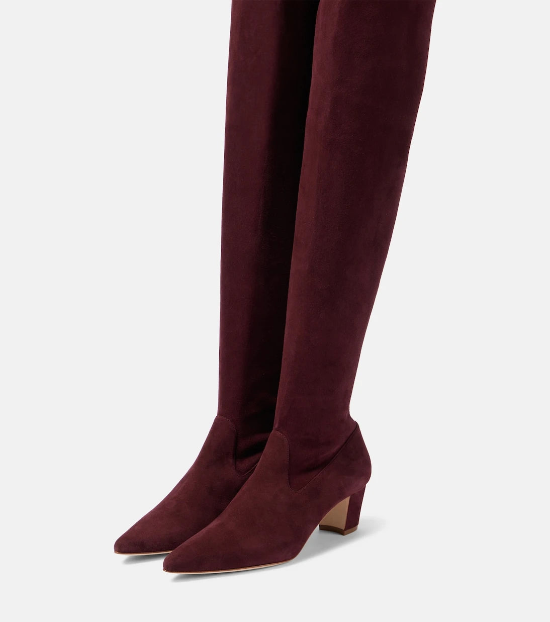 Manolo Blahnik - Lupasca suede over-the-knee boots
