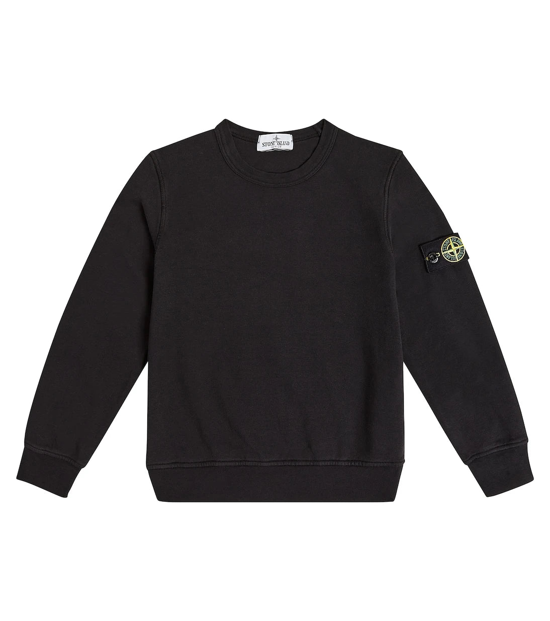 Stone Island Junior - كنزة رياضية قطنية بطبعة بوصلة