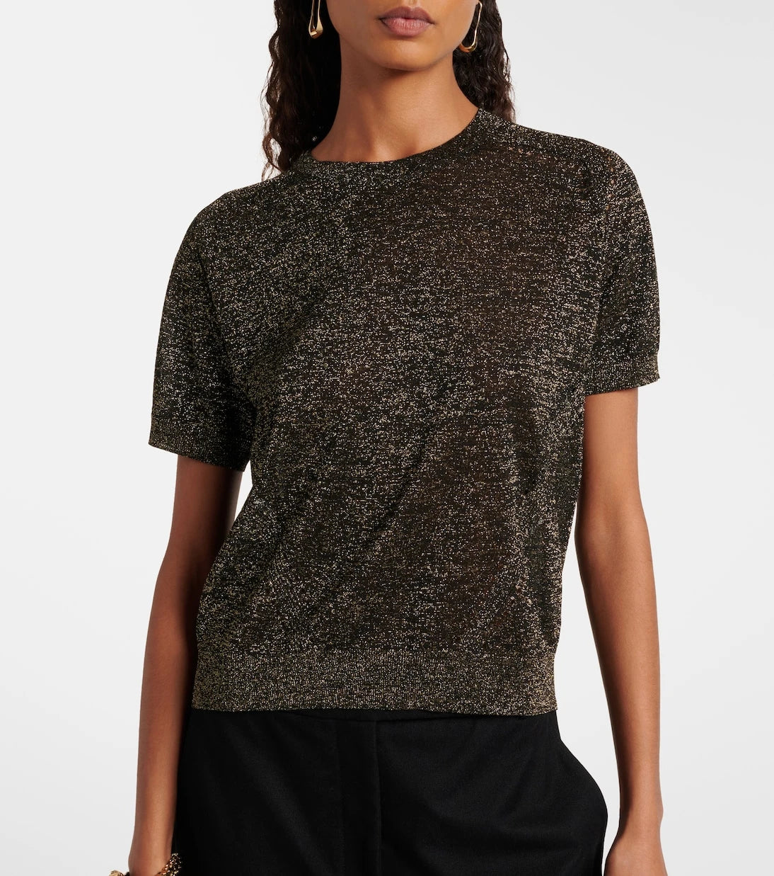 Joseph - Lille lamé knitted top
