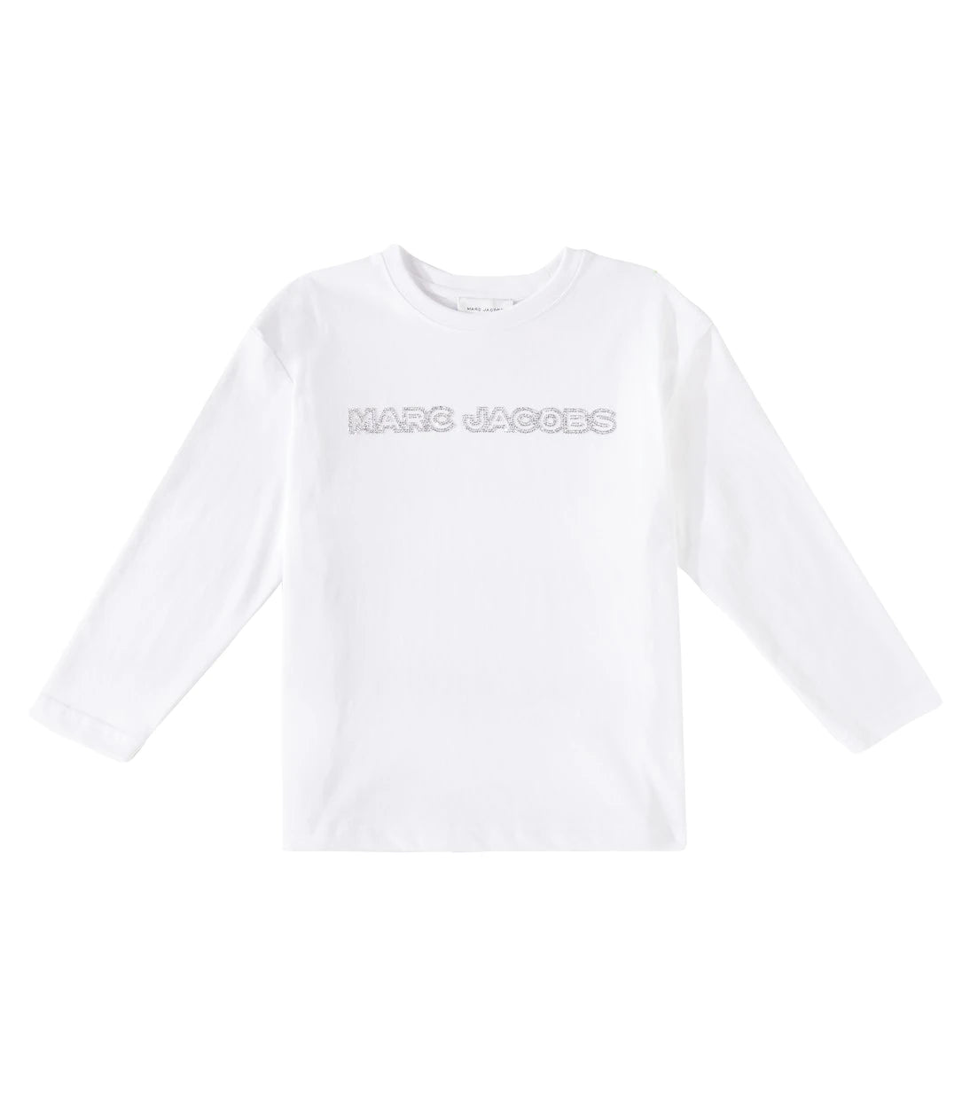 Marc Jacobs Kids - Logo crystal-embellished cotton top