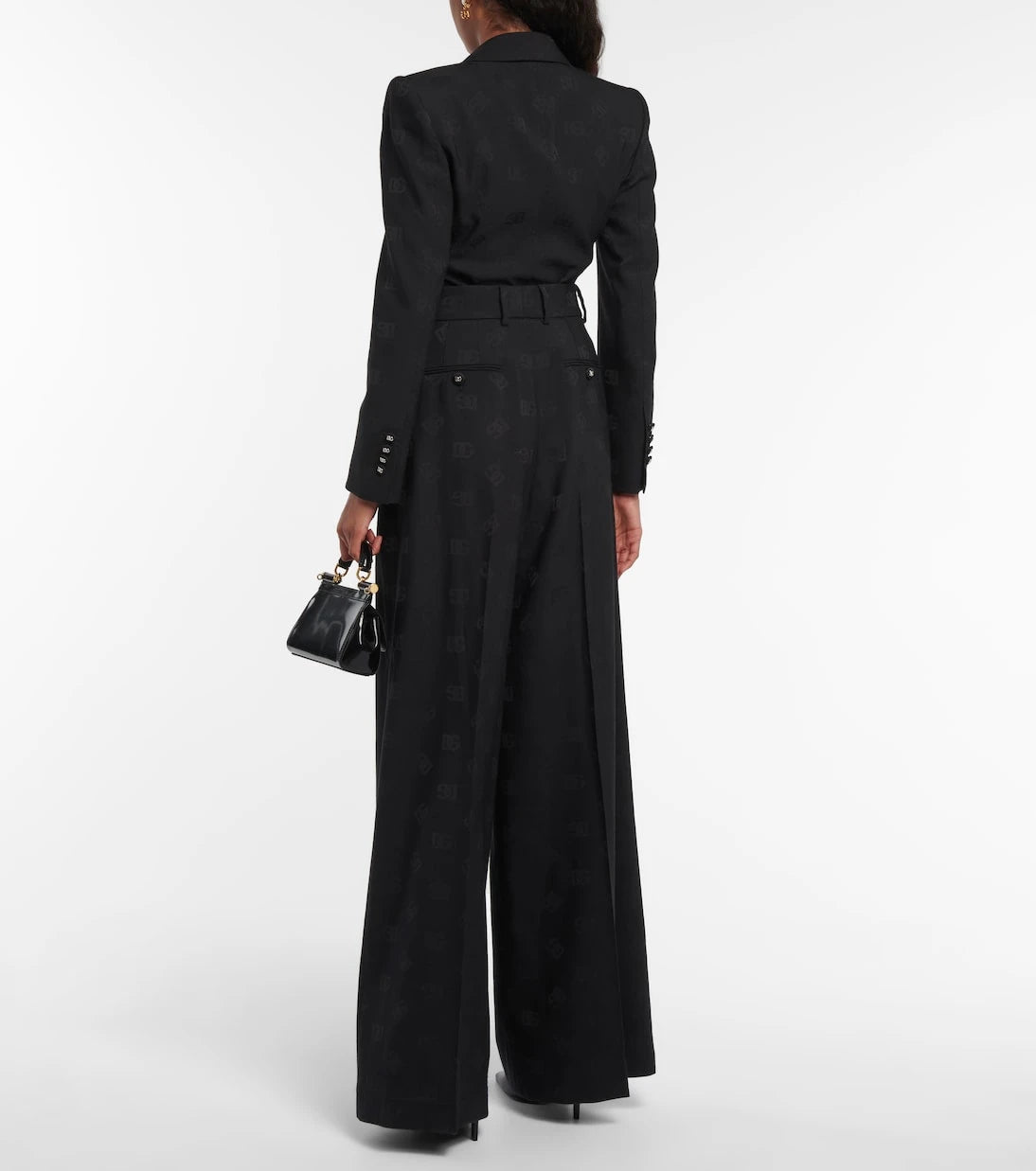 Dolce&Gabbana - High-rise wool-blend wide pants