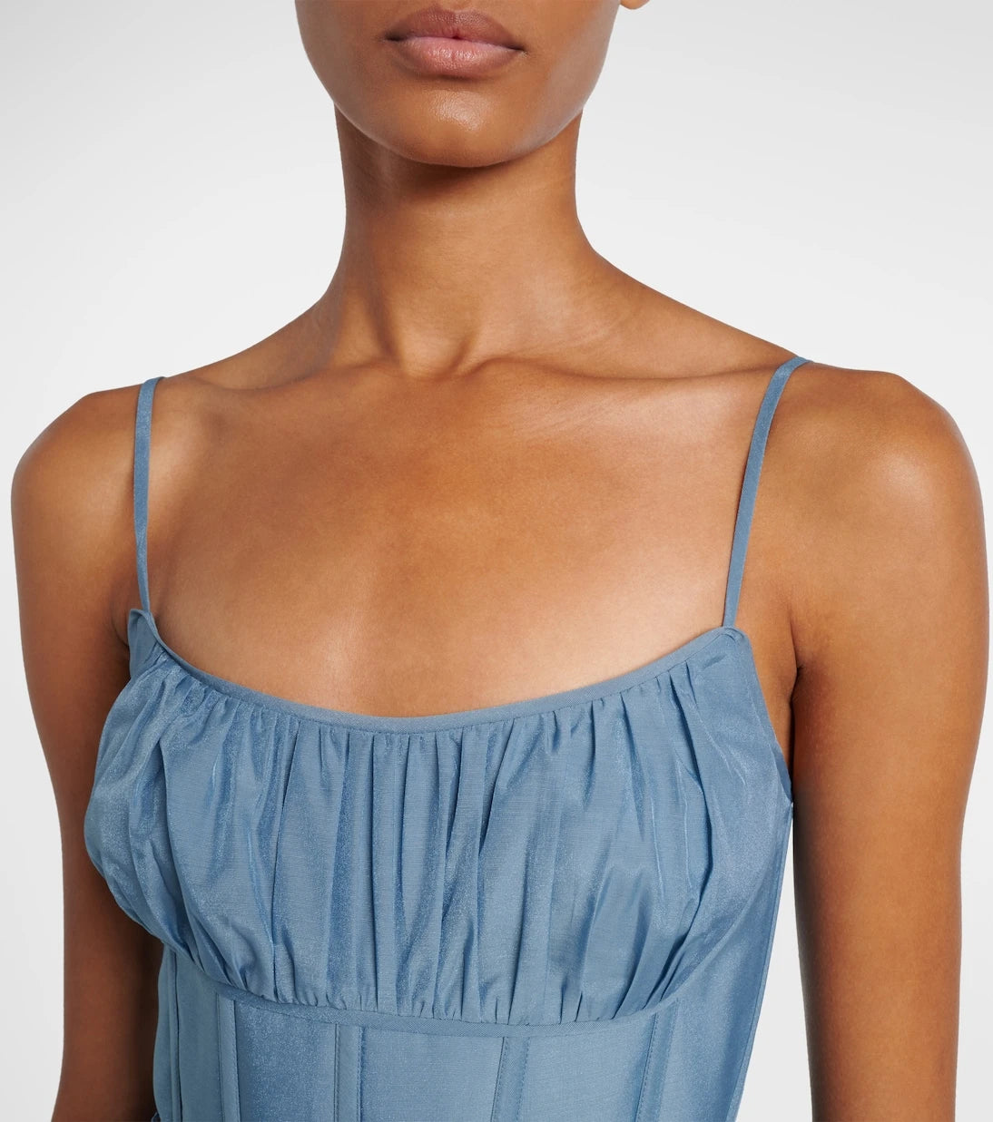Zimmermann - Ruched tiered bustier dress