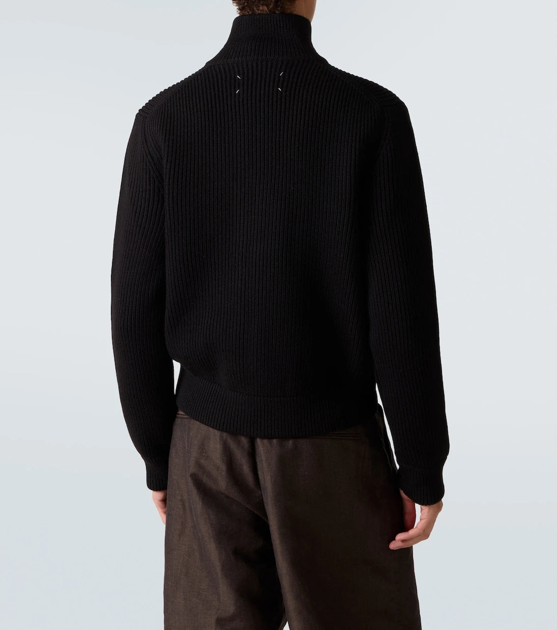Maison Margiela - Virgin wool zip-up cardigan