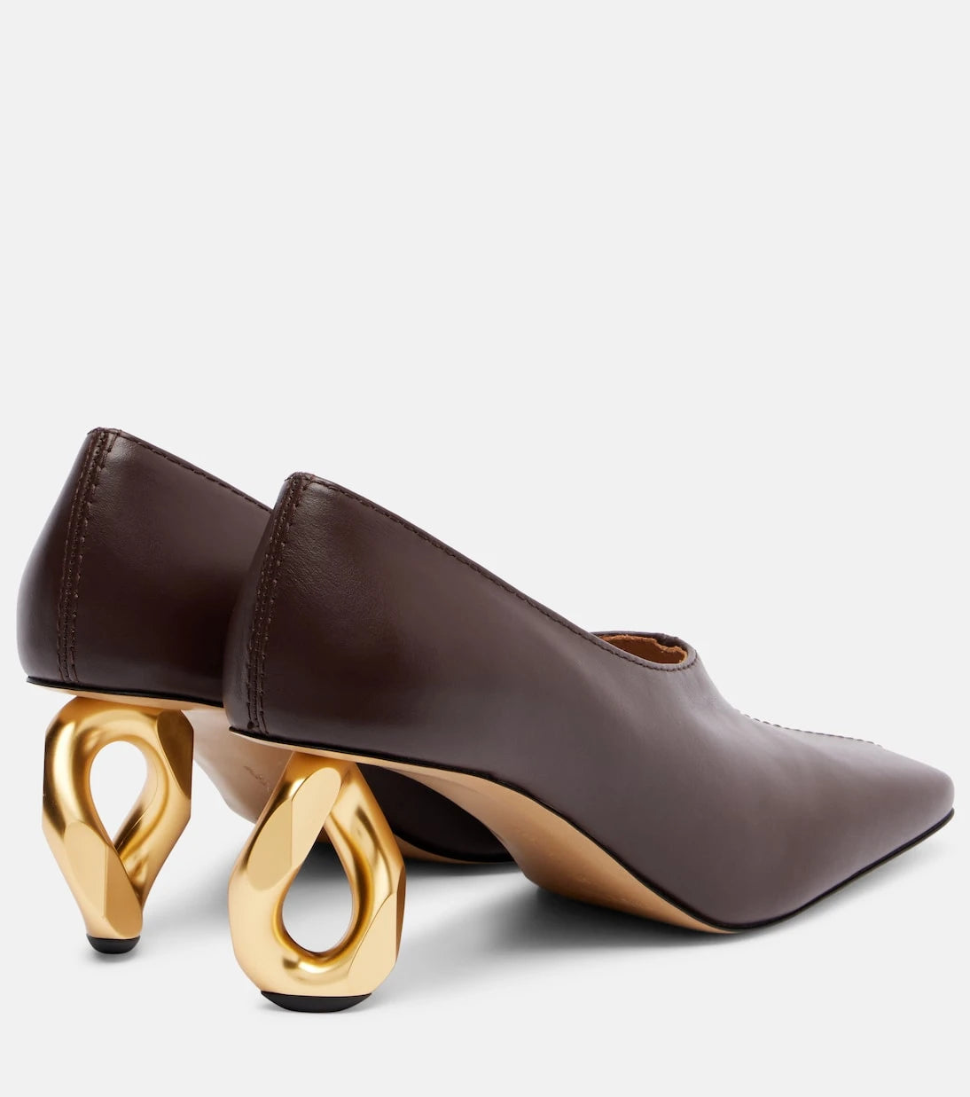 JW Anderson - Chain 75 leather pumps
