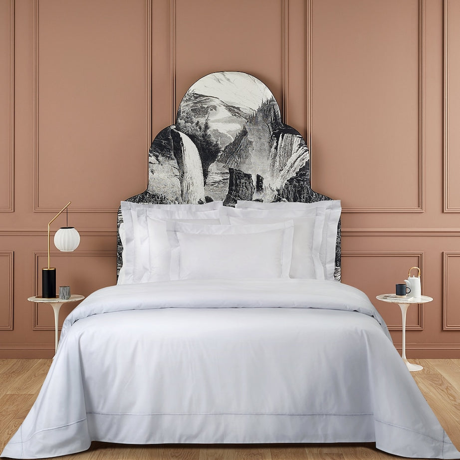 Yves Delorme Athena Blanc Square Pillowcase (65cm x 65cm)