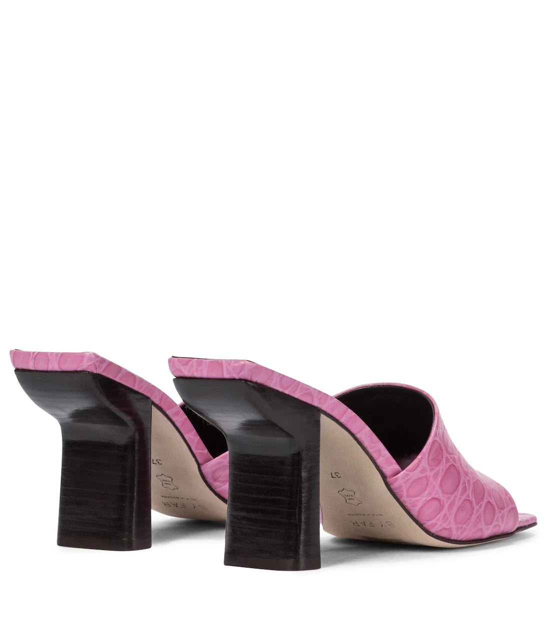 By Far - Liliana croc-effect leather sandals
