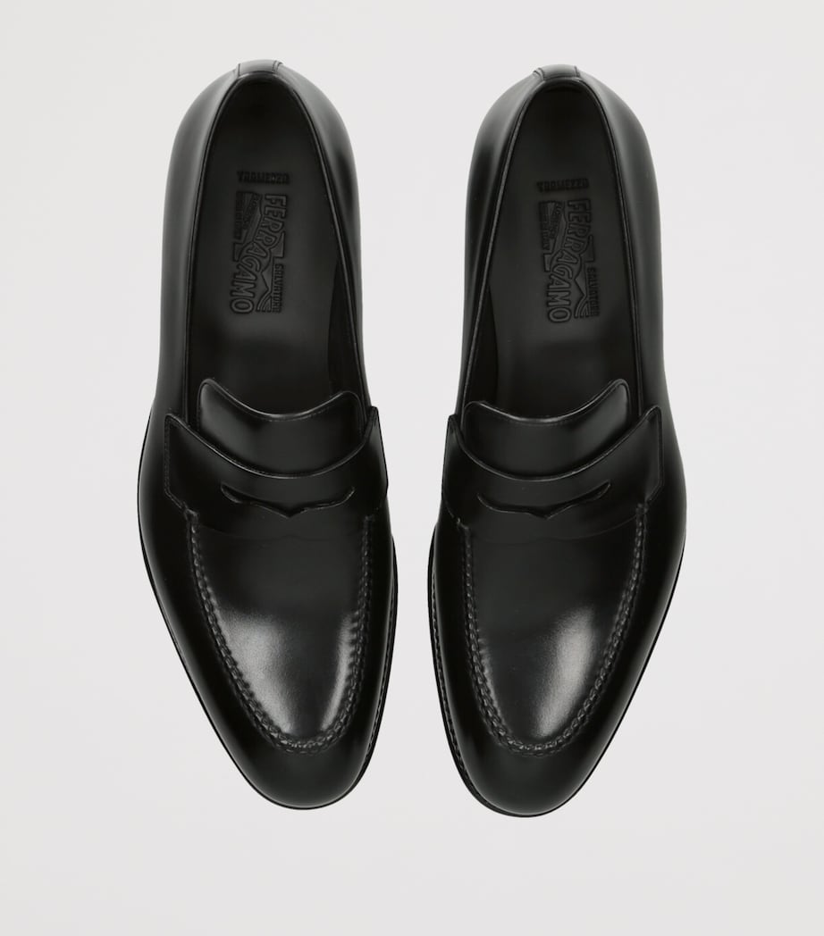 Salvatore Ferragamo Leather Brandy Loafers