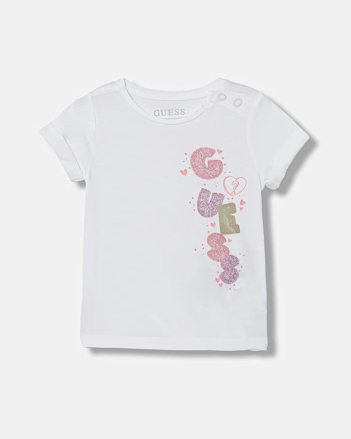 Guess Çocuklar için pamuklu elastanlı tişört