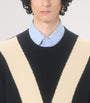 Valentino Garavani Black Virgin Wool V Logo Sweater