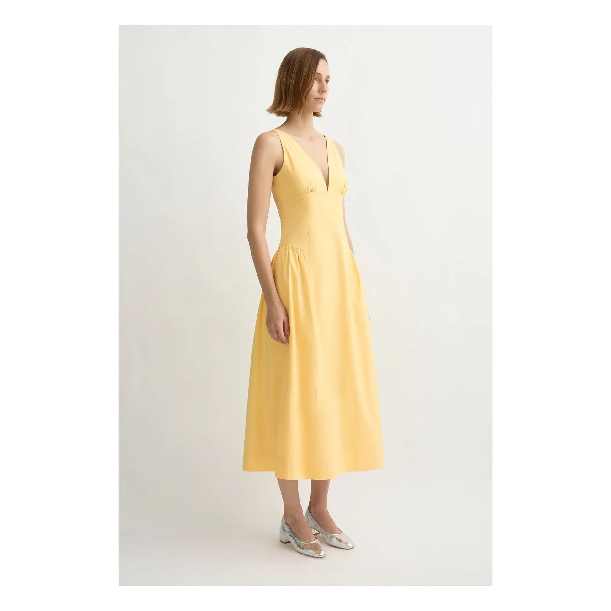 Posse - Lindie Cotton dress | Yellow