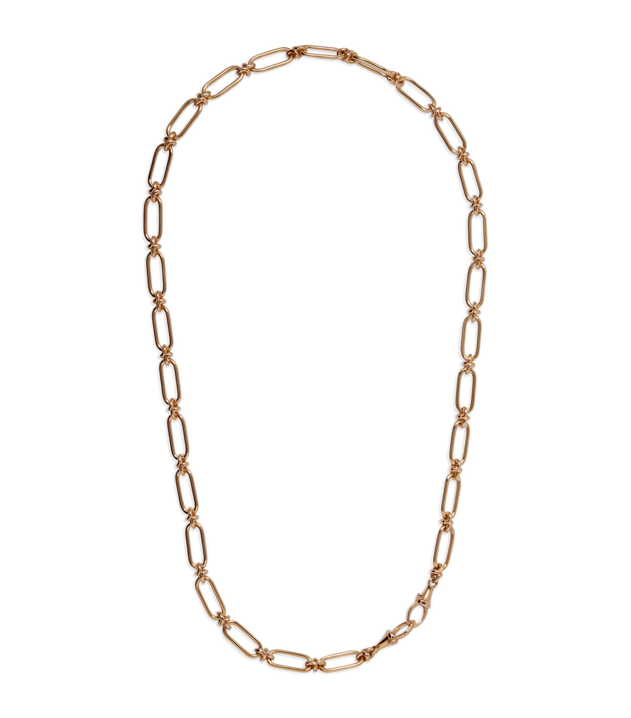 Annoushka Yellow Gold Knuckle Bold Link Chain Necklace