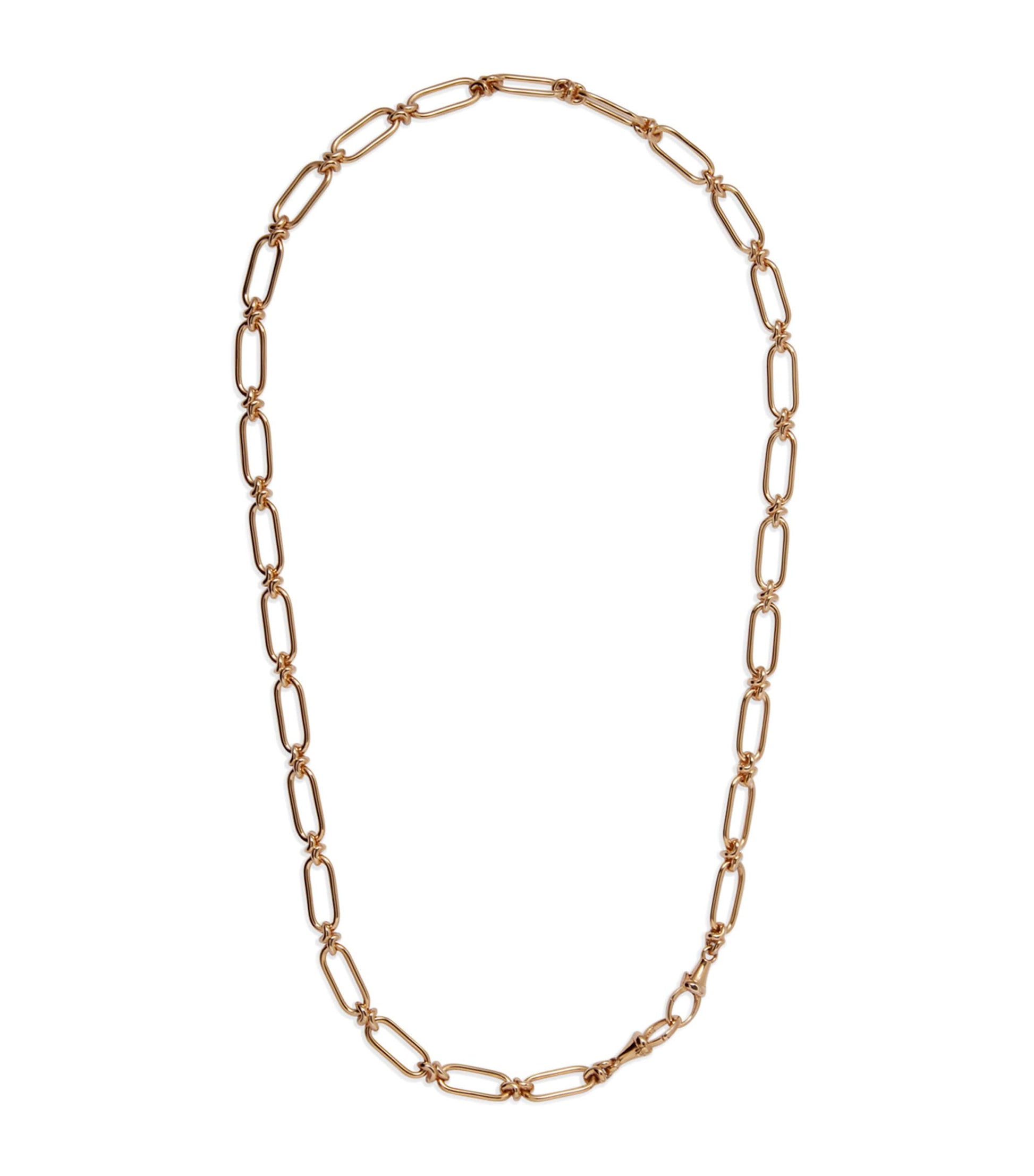 Annoushka Yellow Gold Knuckle Bold Link Chain Necklace