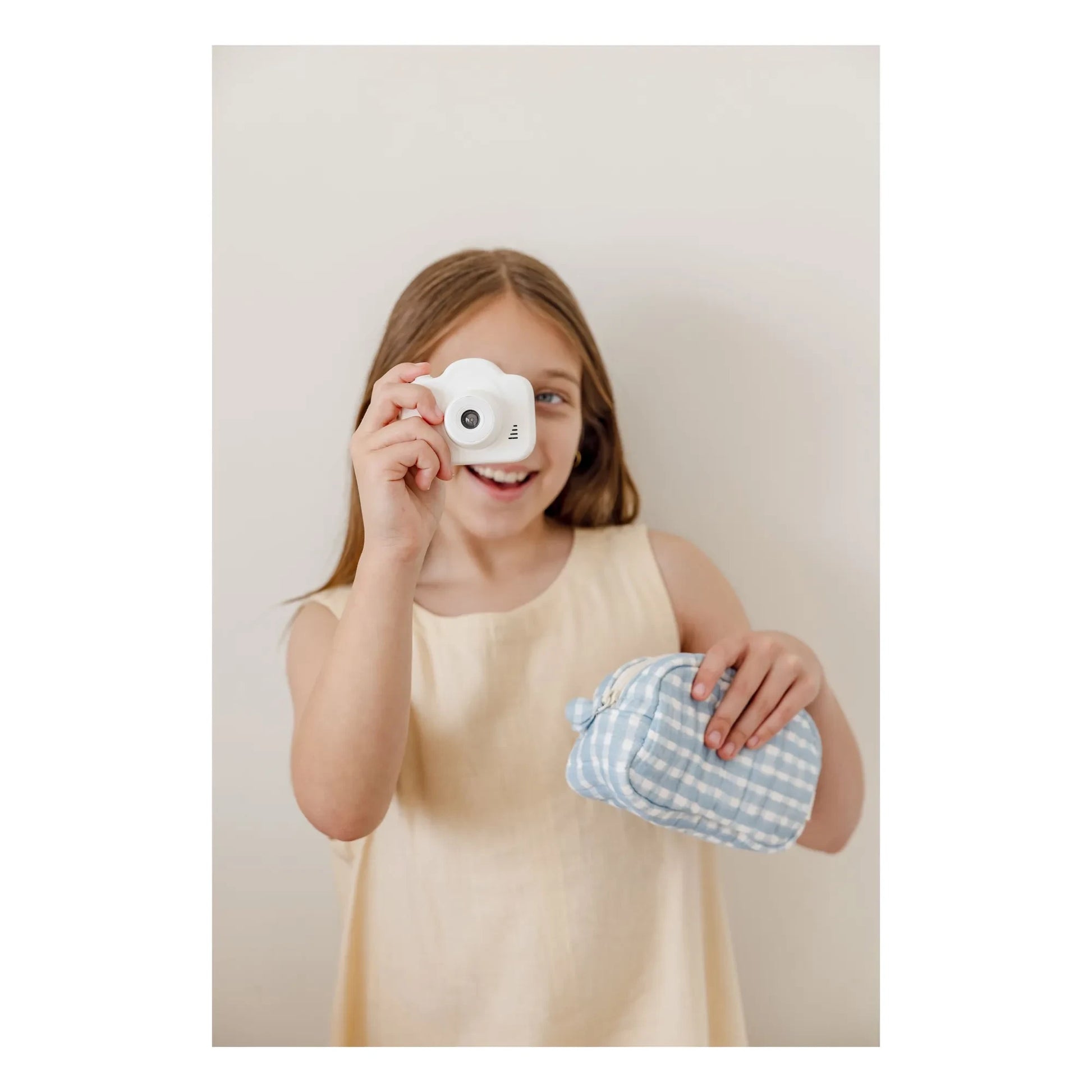 Soft Spot - Cottage make-up bag in organic cotton | Blue