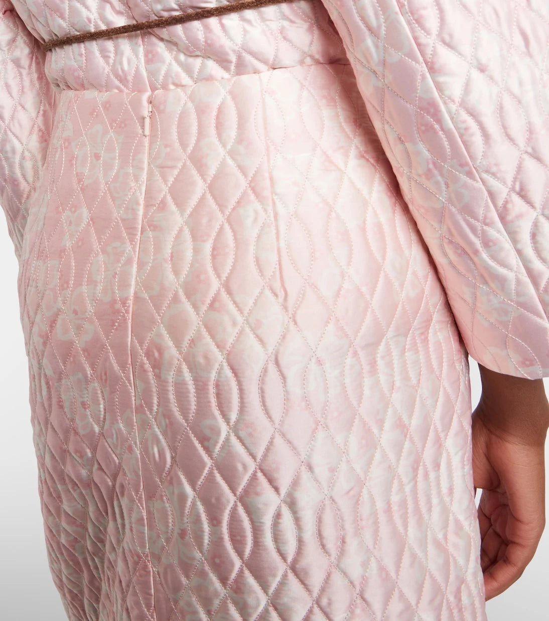 Simone Rocha - Floral quilted pencil skirt