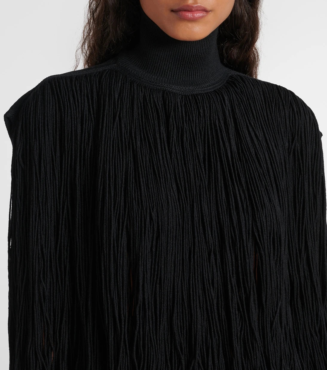 Alaïa - Fringed wool sweater