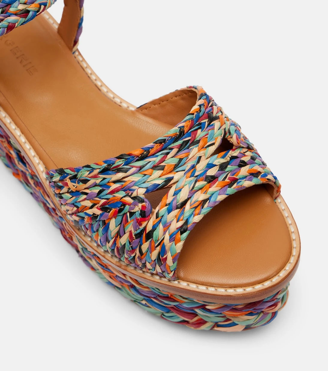 Clergerie - Arty raffia platform sandals