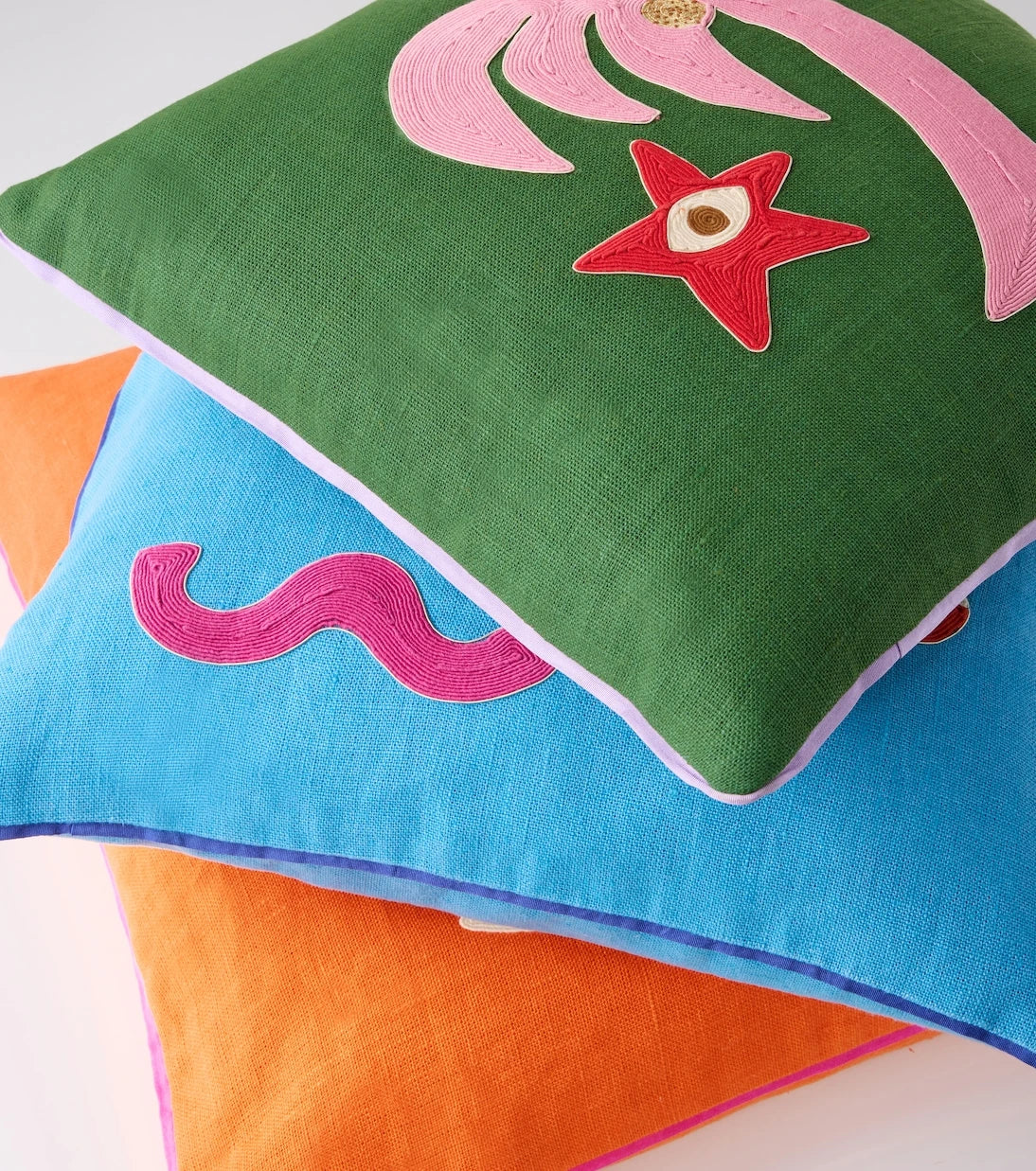 Jonathan Adler - Playa Palm Tree linen cushion
