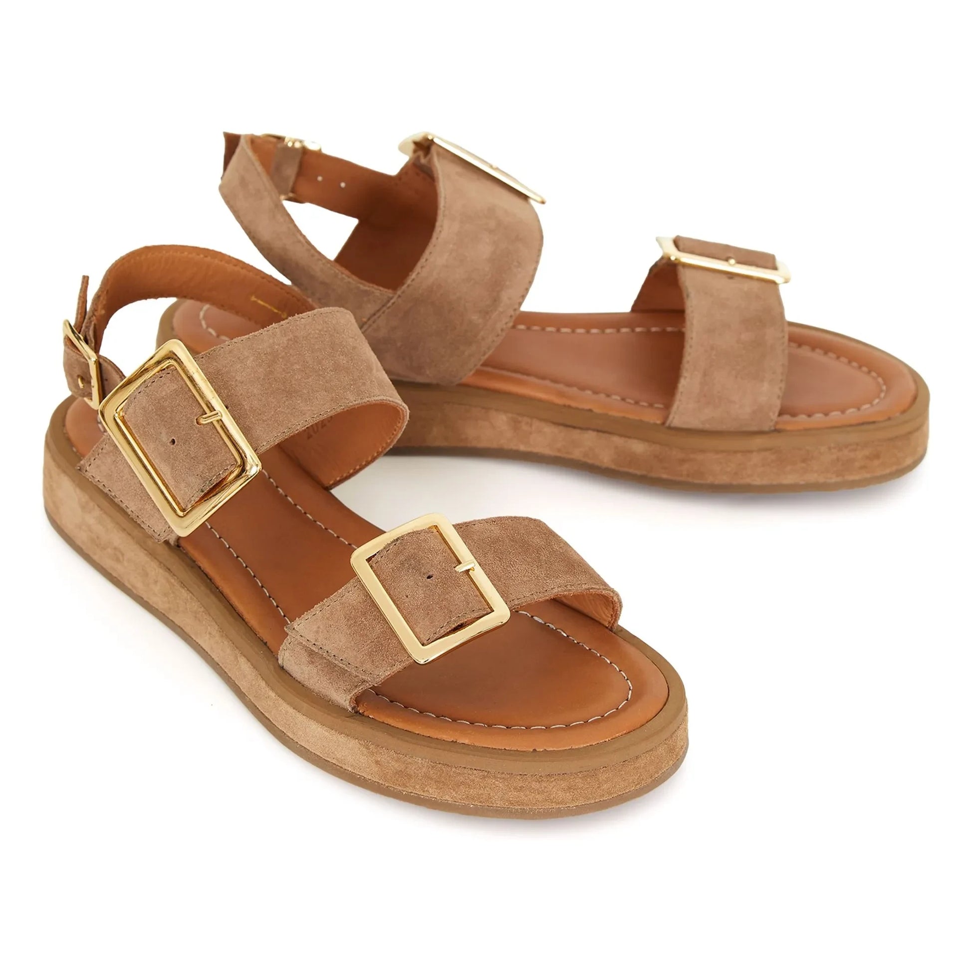 Anthology Paris - Ottawa Suede Sandals | Natural