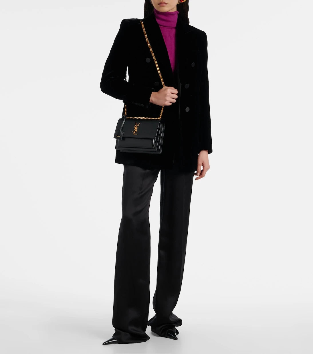 Saint Laurent - Sunset Medium leather shoulder bag